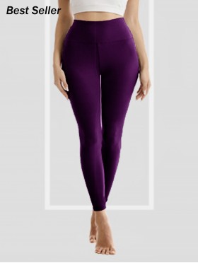 SEEMLESS STRETCHY FOOTLESS, FLEECE LINED TIGHTS